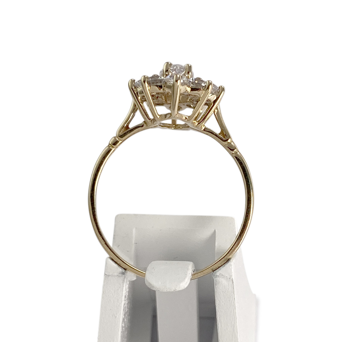 Bague d'occasion or 375 jaune zirconias - vue 3