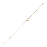 Bracelet d'occasion or 375 jaune maille forcat perle de culture - vue 2