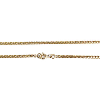 Tweedehands gouden ketting 750 gele maliënkolder 46 cm