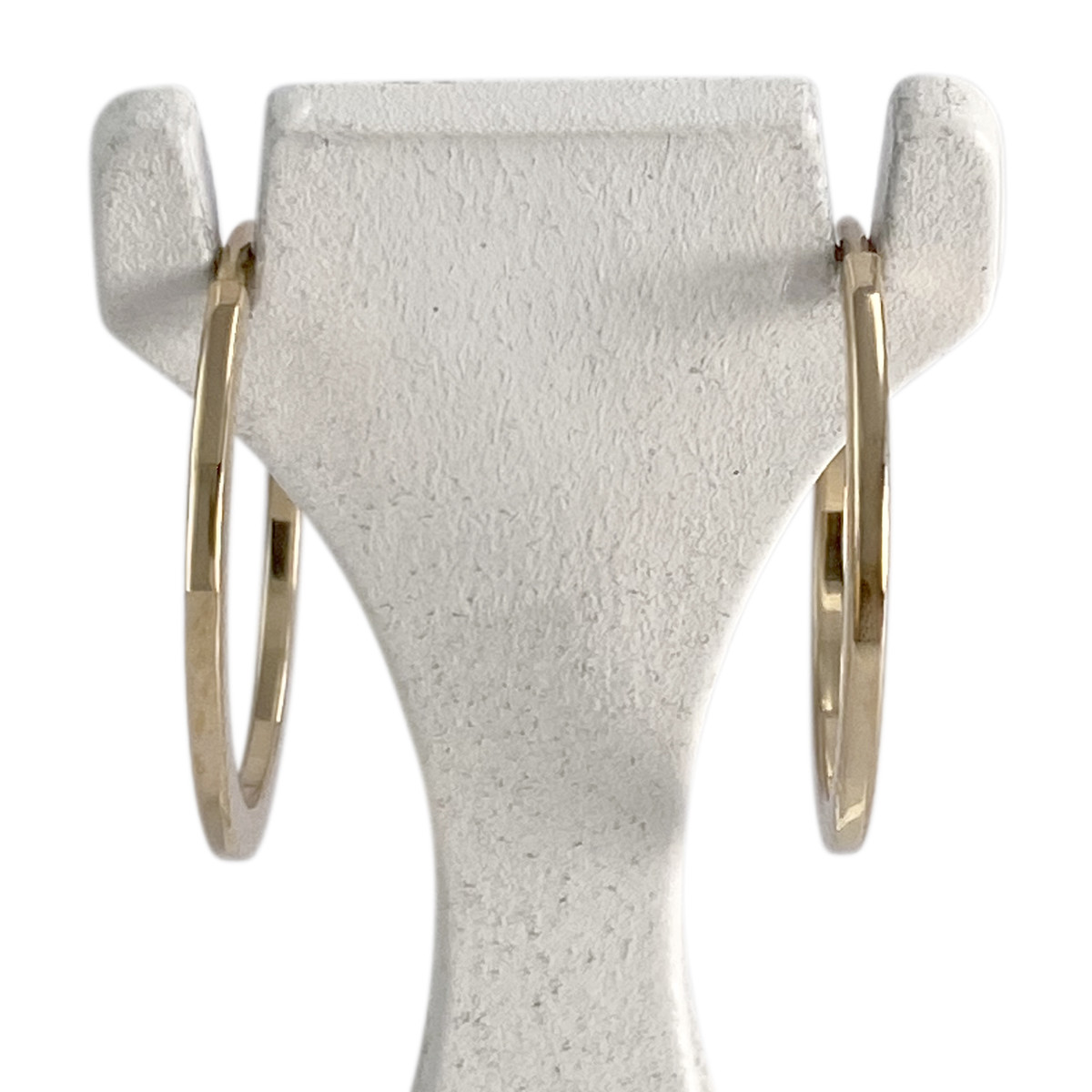 Second-hand 750 yellow gold hoop earrings