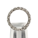 Bague d'occasion or 750 blanc diamant - vue 3