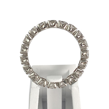 Bague d'occasion or 750 blanc diamant