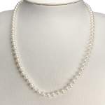 Collier d'occasion or 750 jaune perle de culture - vue 2