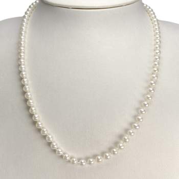 Collier d'occasion or 750 jaune perle de culture