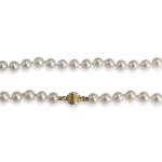 Collier d'occasion or 750 jaune perle de culture - vue 3