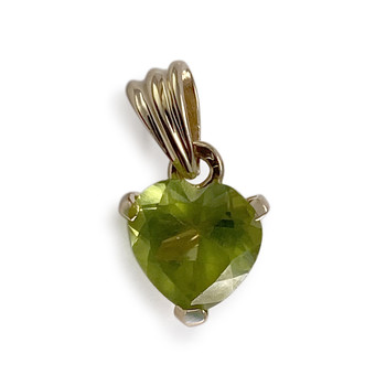 Pendentif d'occasion or 750 jaune peridot