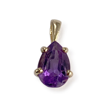 Pendentif d'occasion or 750 jaune amethyste