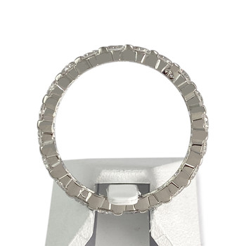 Bague d'occasion or 750 blanc diamant