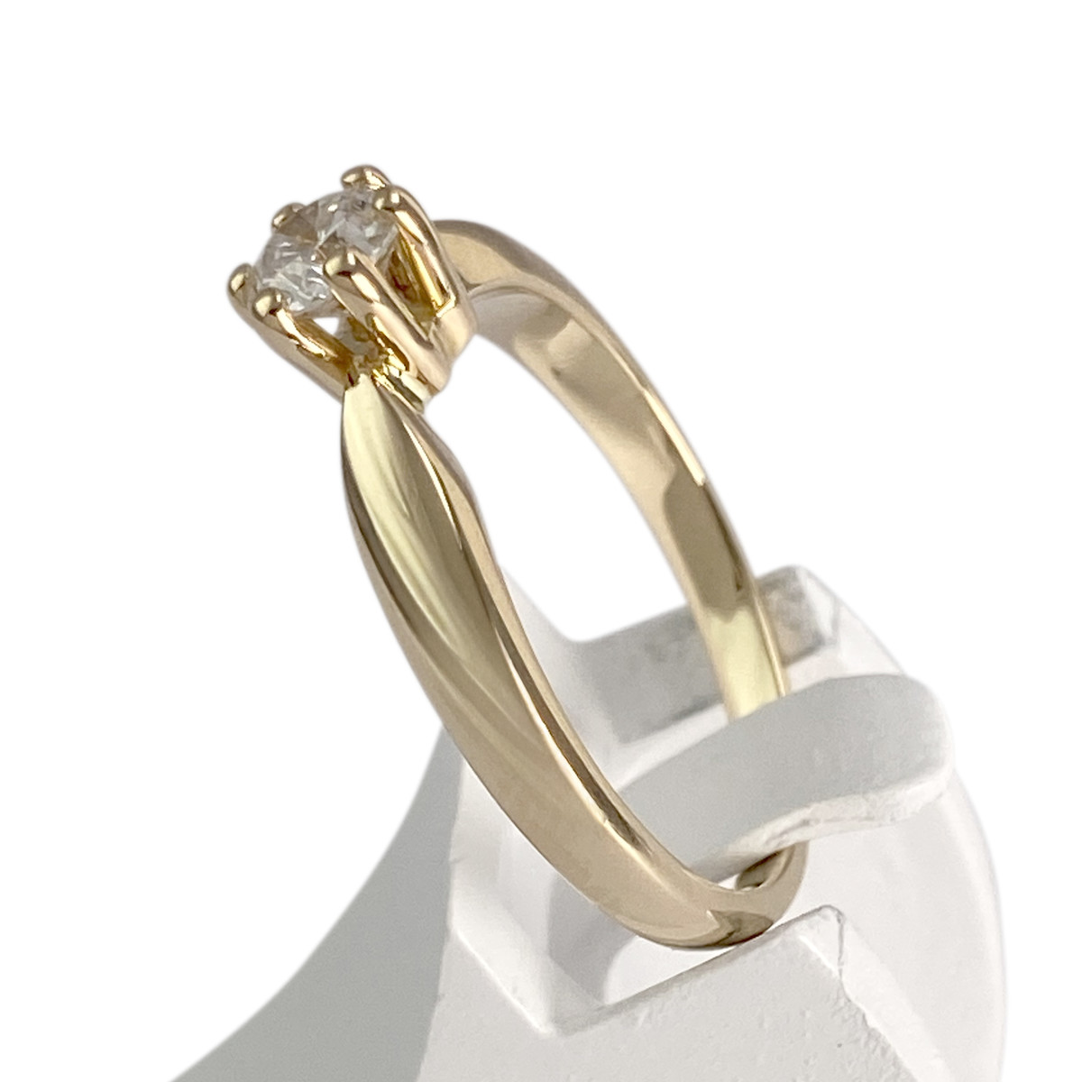 Bague d'occasion or 750 jaune diamant - vue 2