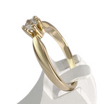 Bague d'occasion or 750 jaune diamant - vue 2