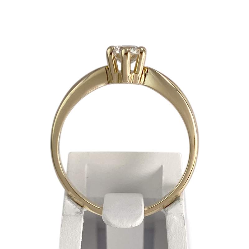 Bague d'occasion or 750 jaune diamant - vue 3
