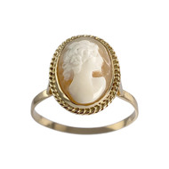 Bague d'occasion or 750 jaune camée