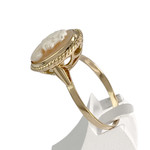 Bague d'occasion or 750 jaune camée - vue 2