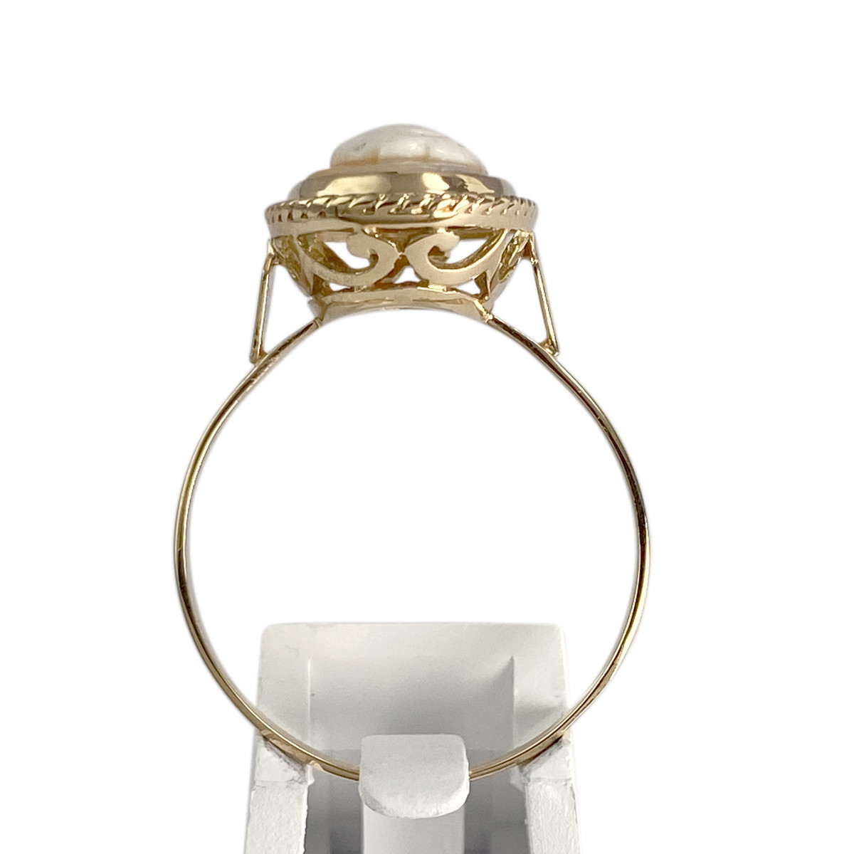 Bague d'occasion or 750 jaune camée - vue 3