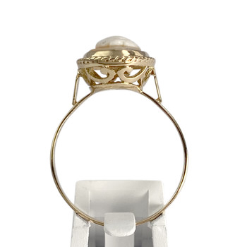 Bague d'occasion or 750 jaune camée