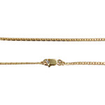 Collier d'occasion or 750 jaune maille anglaise diamant saphir - vue 3