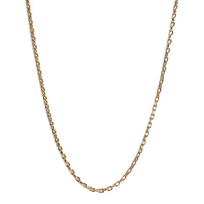 Chaîne d'occasion or 750 jaune maille forcat 62.5cm - vue 1