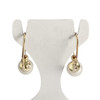 Boucles d'oreilles d'occasion or 750 jaune perles de culture - vue V3