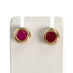 Boucles d'oreilles d'occasion or 750 jaune rubis - vue 1