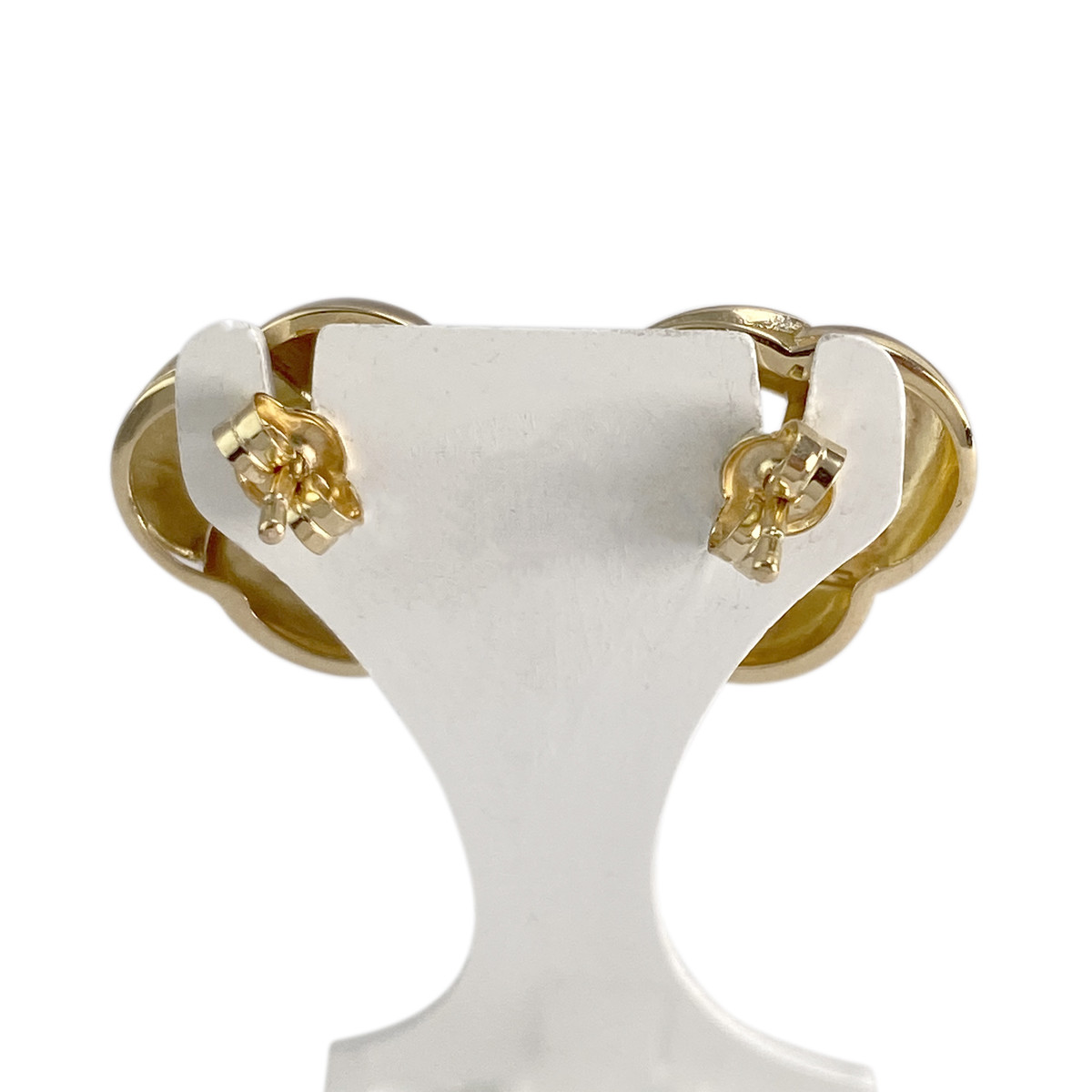 Boucles d'oreilles d'occasion  or 750 2 tons - vue 3