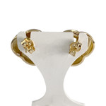 Boucles d'oreilles d'occasion  or 750 2 tons - vue 3