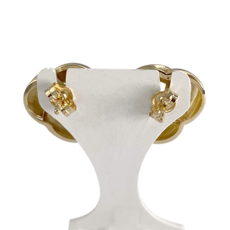 Boucles d'oreilles d'occasion  or 750 2 tons - vue 3