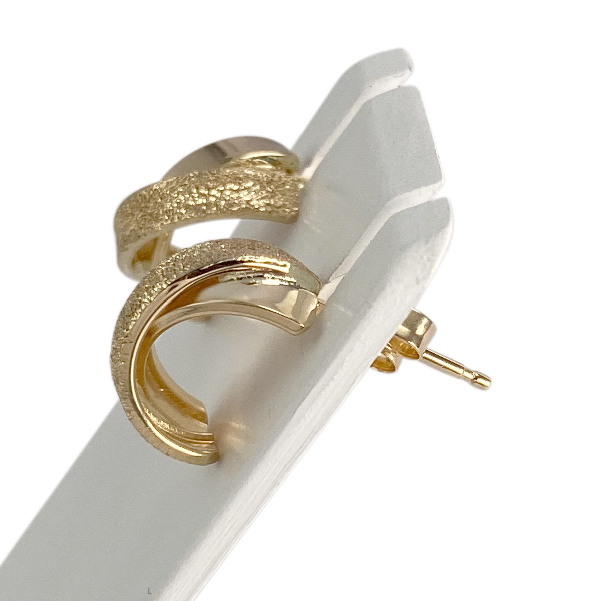 Boucles d'oreilles d'occasion or 750 jaune - vue 2