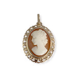 Pendentif d'occasion or 750 jaune camée - vue 1