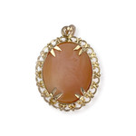 Pendentif d'occasion or 750 jaune camée - vue 2