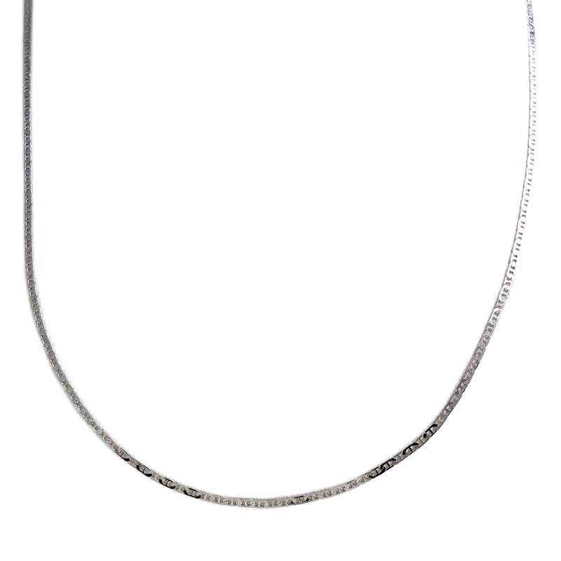 Chaîne d'occasion or 750 blanc maille marine 45 cm - vue 1
