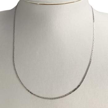 Chaîne d'occasion or 750 blanc maille marine 45 cm
