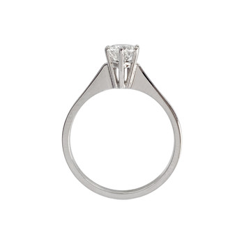 Solitaire second hand gold 750 white diamond