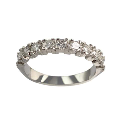 Second-hand gold ring 750 white diamonds