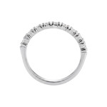 Bague d'occasion or 750 blanc diamants - vue 3