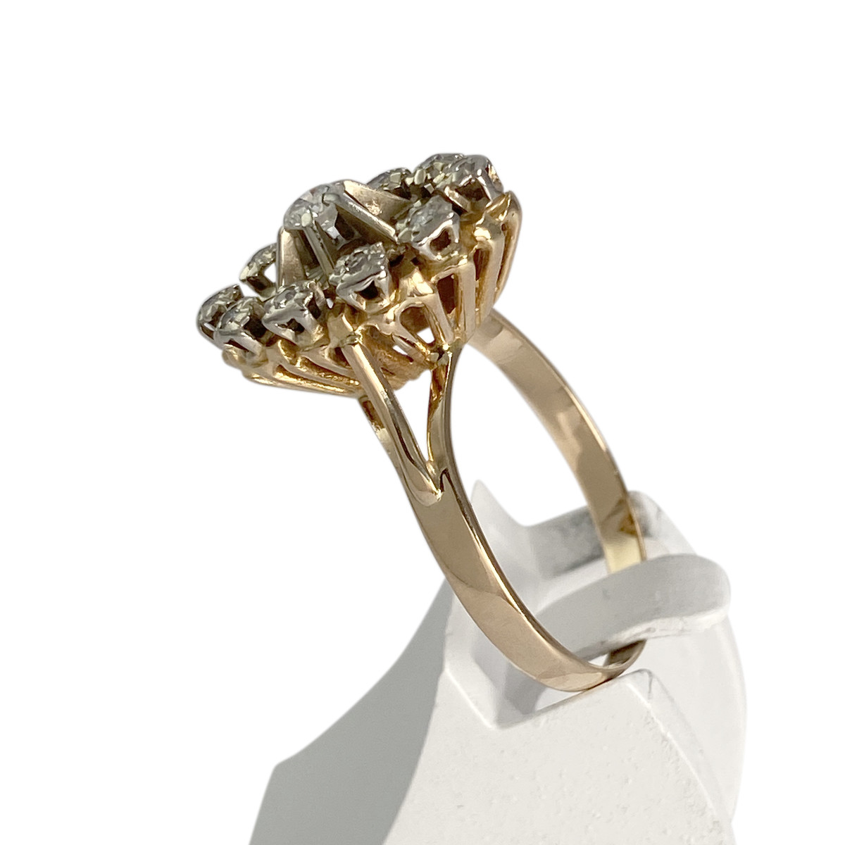 Bague d'occasion  2 ors 750  diamants - vue 2
