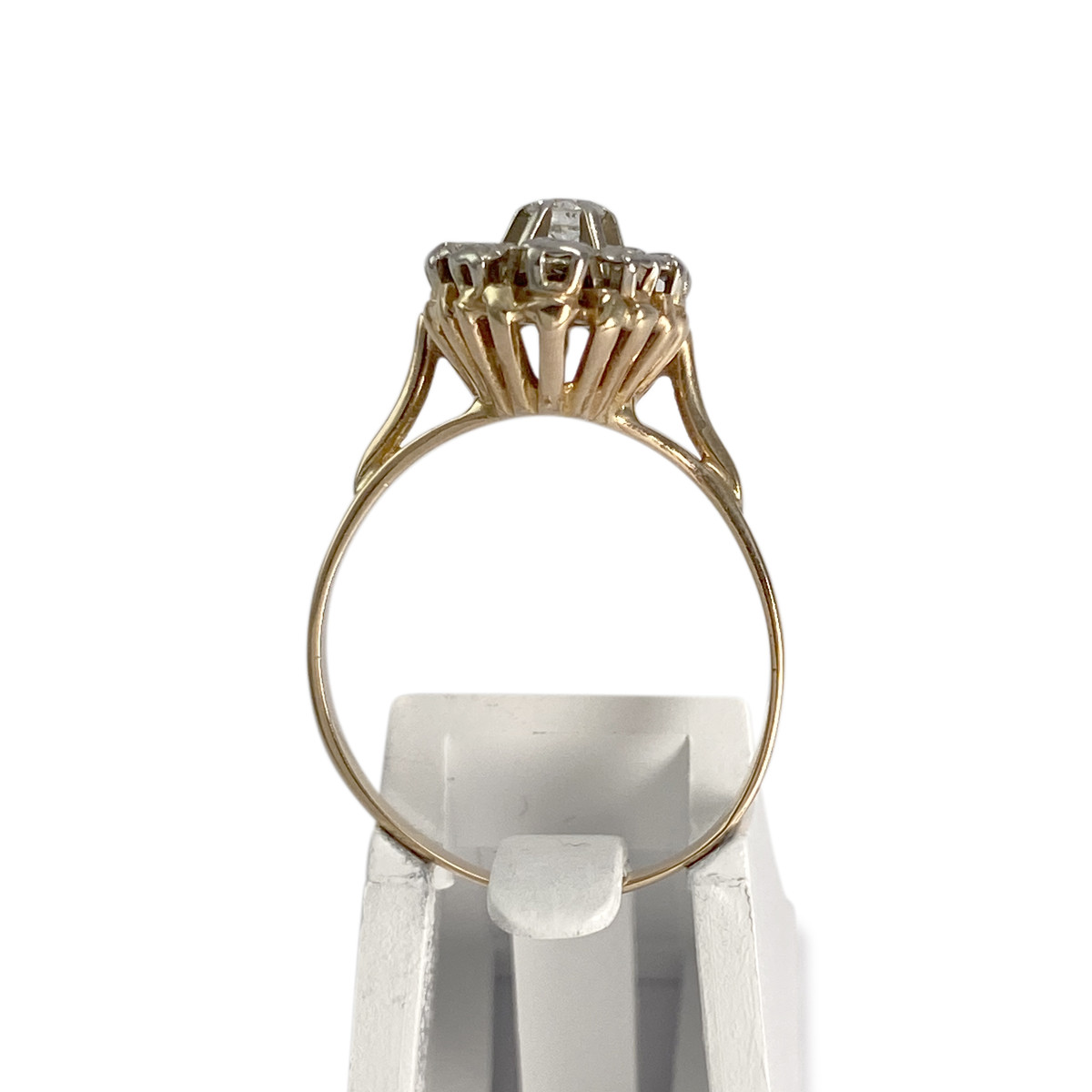 Bague d'occasion  2 ors 750  diamants - vue 3
