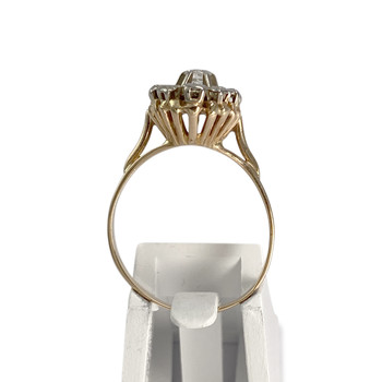Bague d'occasion  2 ors 750  diamants