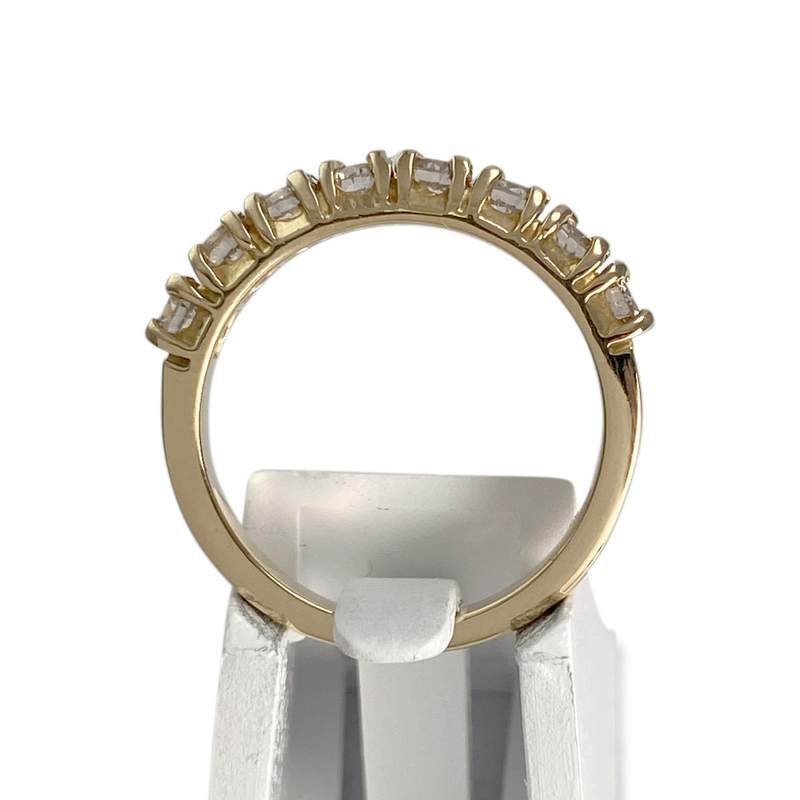 Bague d'occasion or 750 jaune diamants - vue 3