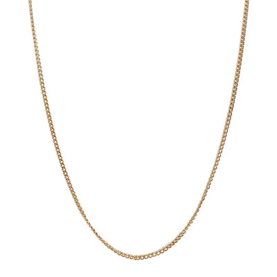 Tweedehands gouden ketting 750 gele maliënkolder 58.5 cm