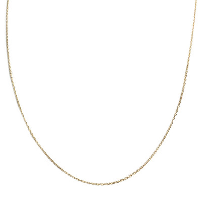 Pre-owned 750 yellow gold forcat chain necklace