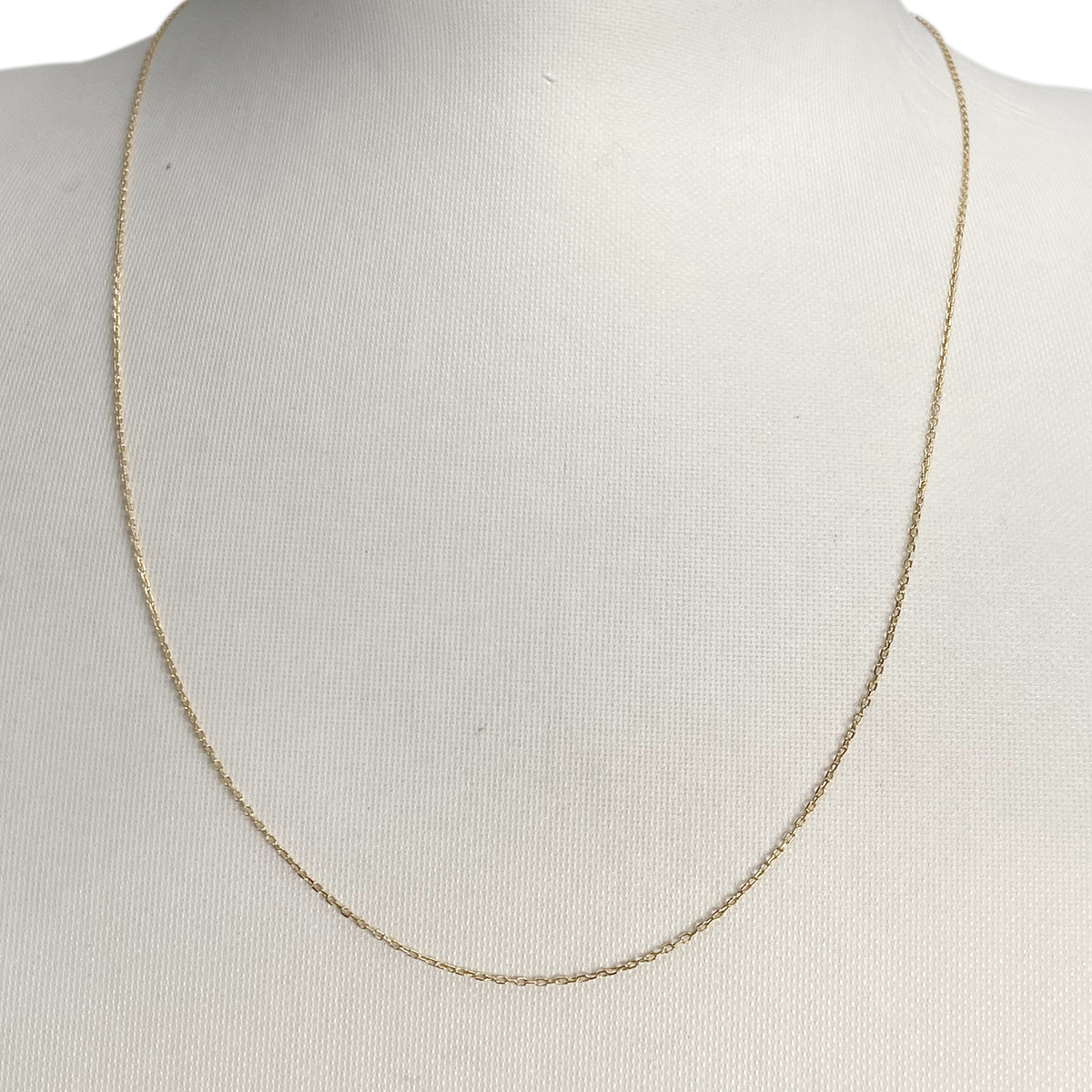 Collier d'occasion or 750 jaune maille forcat - vue 2