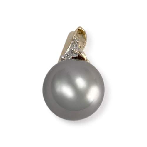 Pendentif d'occasion or 750 jaune perlede tahiti