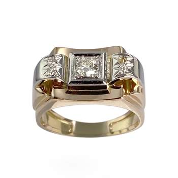 Second hand ring 2 gold 750 diamonds