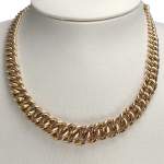 Collier d'occasion or jaune 750, maille américaine, 42.5 cm - vue 2