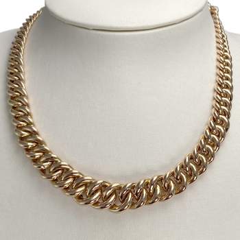 Collier d'occasion or jaune 750, maille américaine, 42.5 cm
