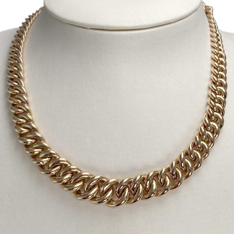 Collier d'occasion or 750 jaune maille américaine - vue 2