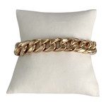 Bracelet d'occasion or 750 jaune maille gourmette - vue 1