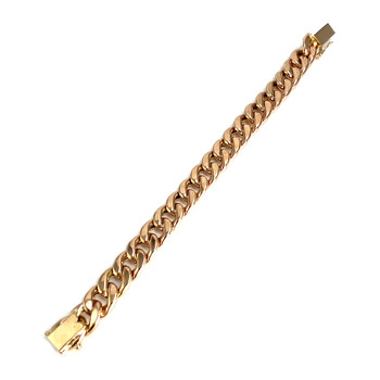 Bracelet d'occasion or 750 jaune maille gourmette