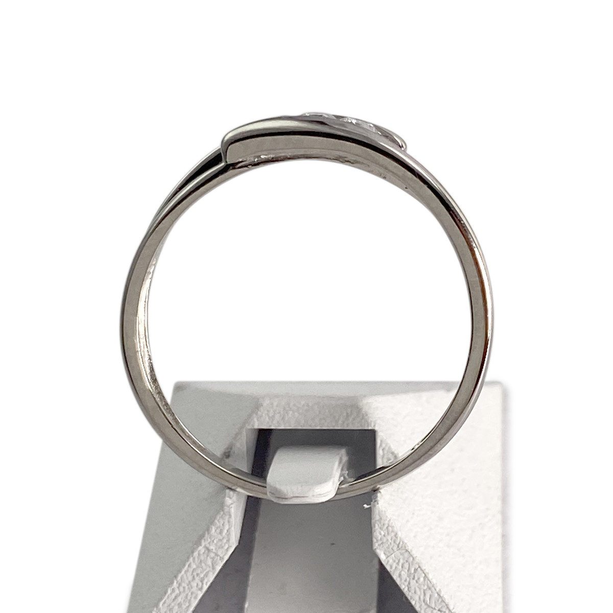 Bague d'occasion or 750 blanc diamants - vue 3