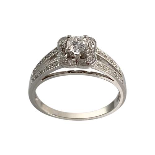 Bague MAUBOUSSIN d'occasion or 750 blanc diamants